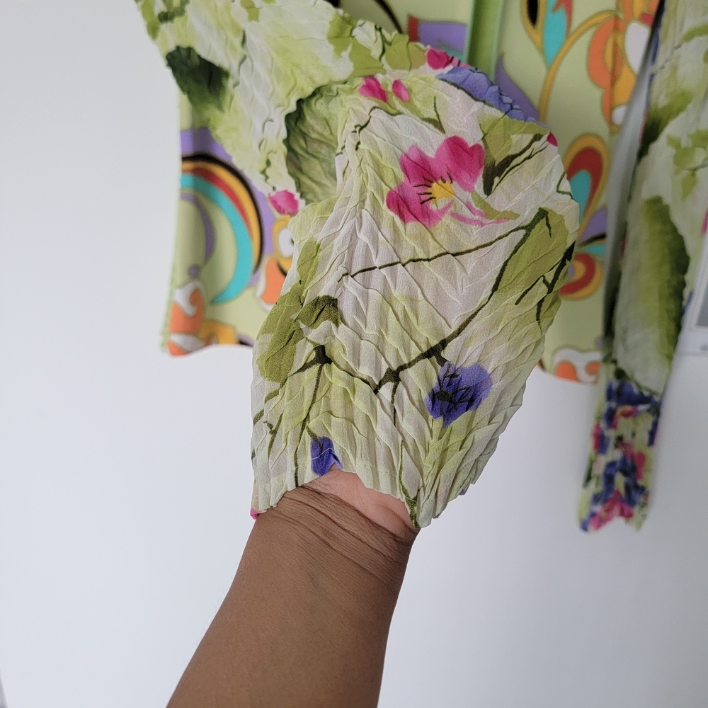Vintage Y2K Top Small Mesh Forest Fairy Boho Indie Stretch Granola Goblin - Picture 5 of 7